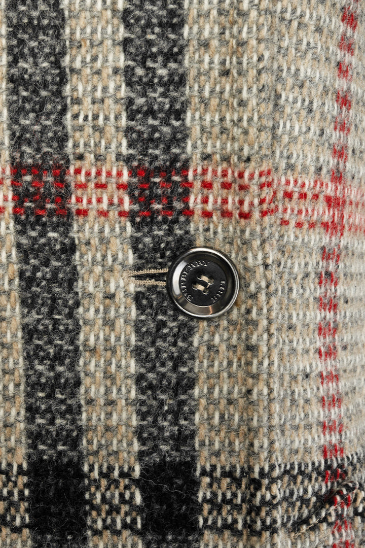 Burberry Brit Size 6 Double Breasted Knit Check Wool Coat
