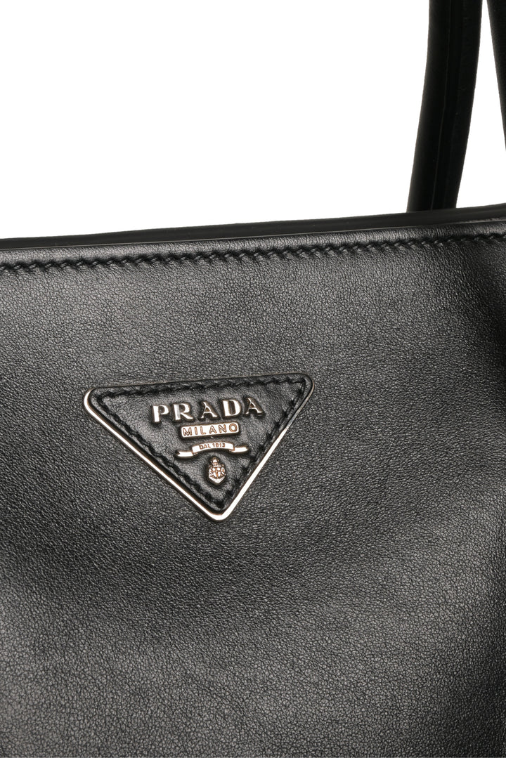 Prada Vitello Inside-Stud Soft East/West Tote