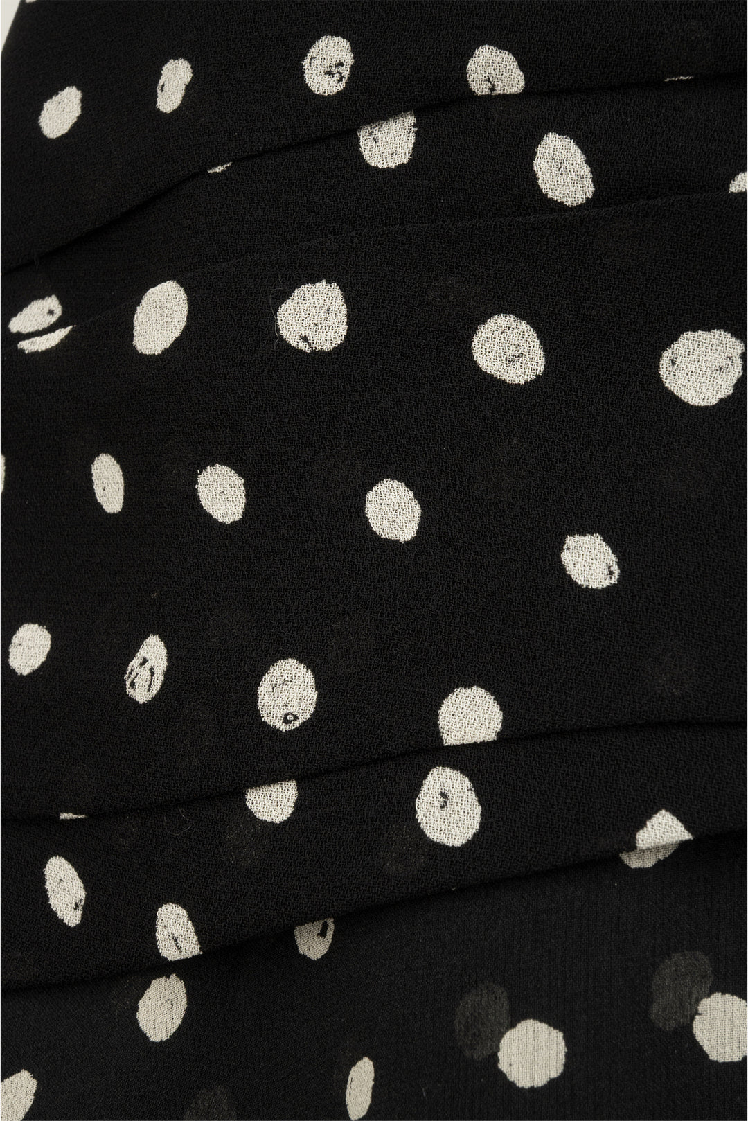 Saint Laurent Size 38 Polka Dot Ruffle Mini Skirt