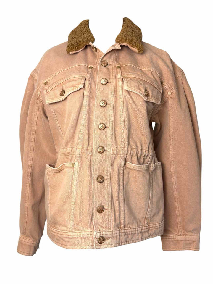 Ulla Johnson Denim w/Sherpa Collar Size S Jacket