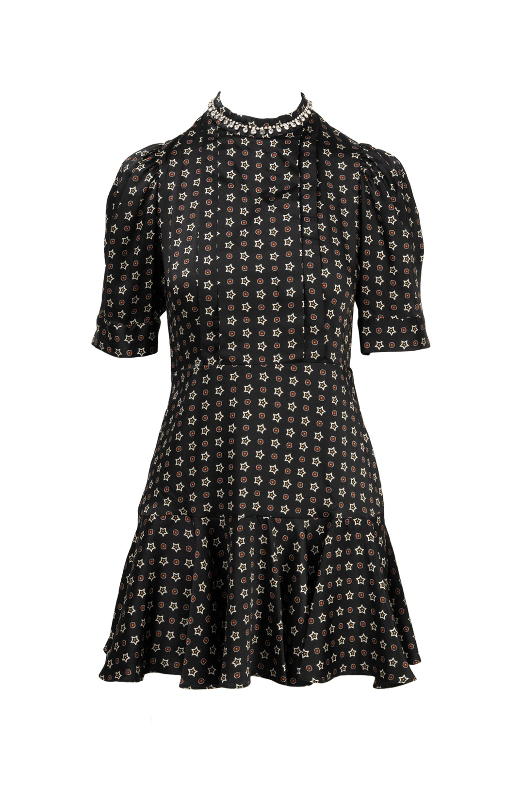 Sandro Size 36 Star Print Mini Dress
