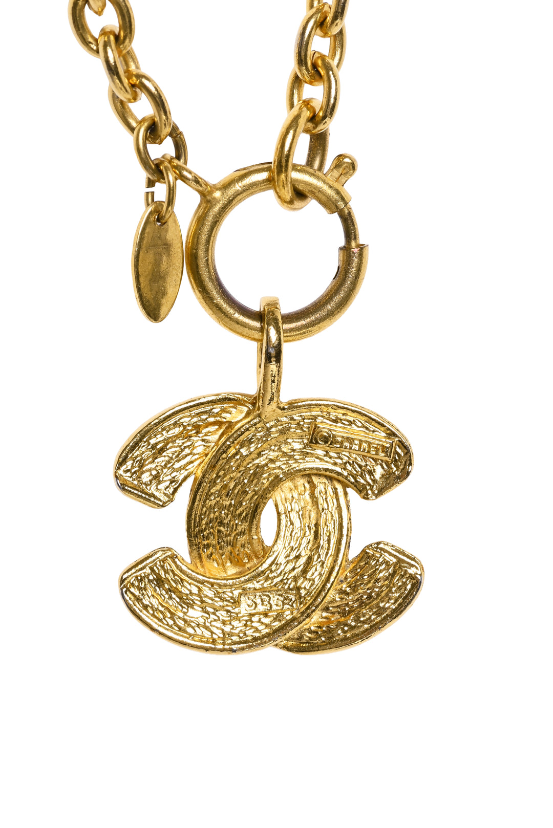 Chanel Vintage Quilted CC Long Necklace