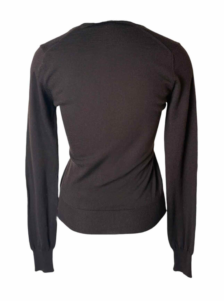 Dolce & Gabbana Size 42 Wool Knit Keyhole Sweater