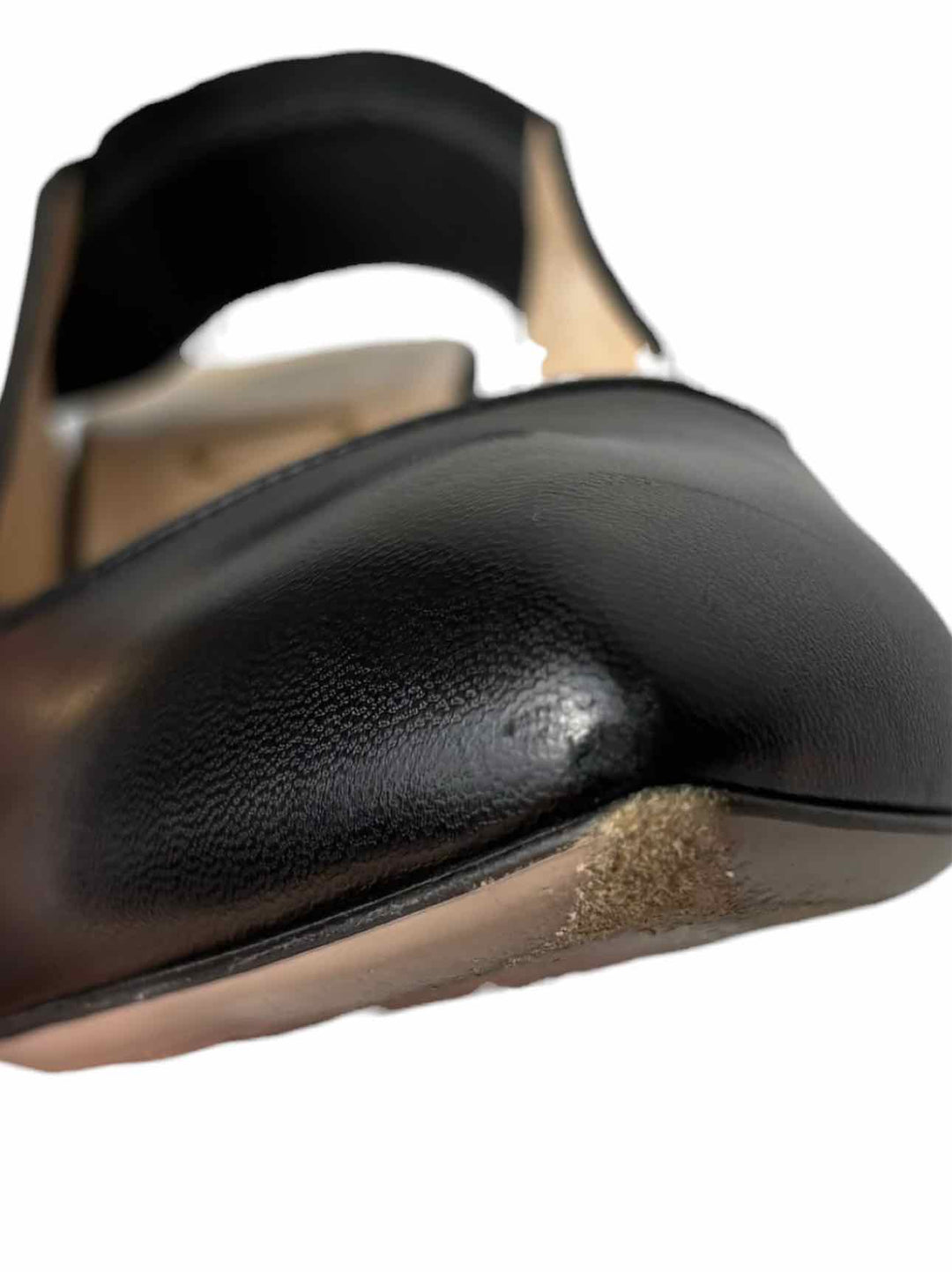 Gucci Size 38 Sylvie Web Embroidered Bee Leather Slingback Pumps