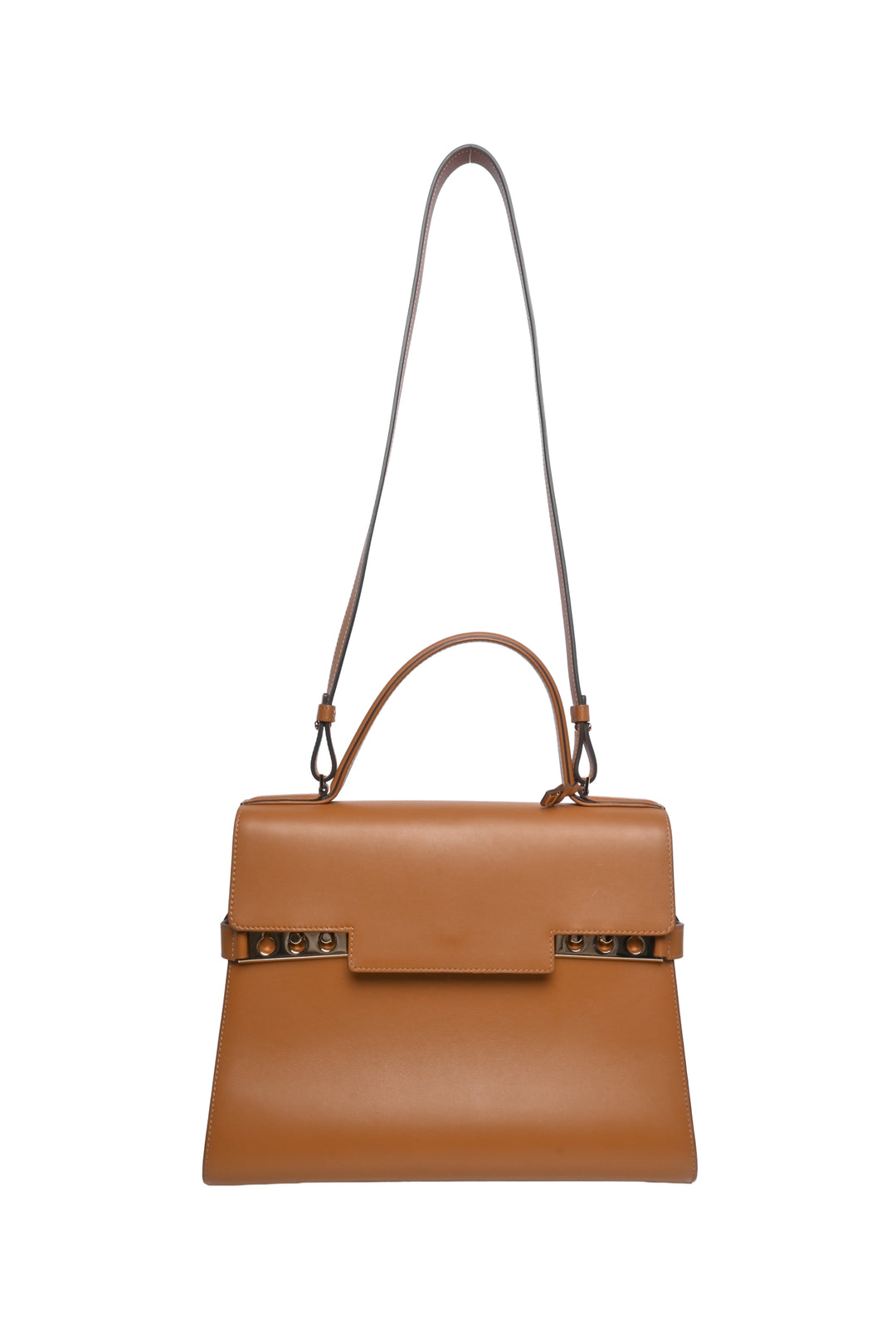 Delvaux Leather Tempete GM Shoulder Bag