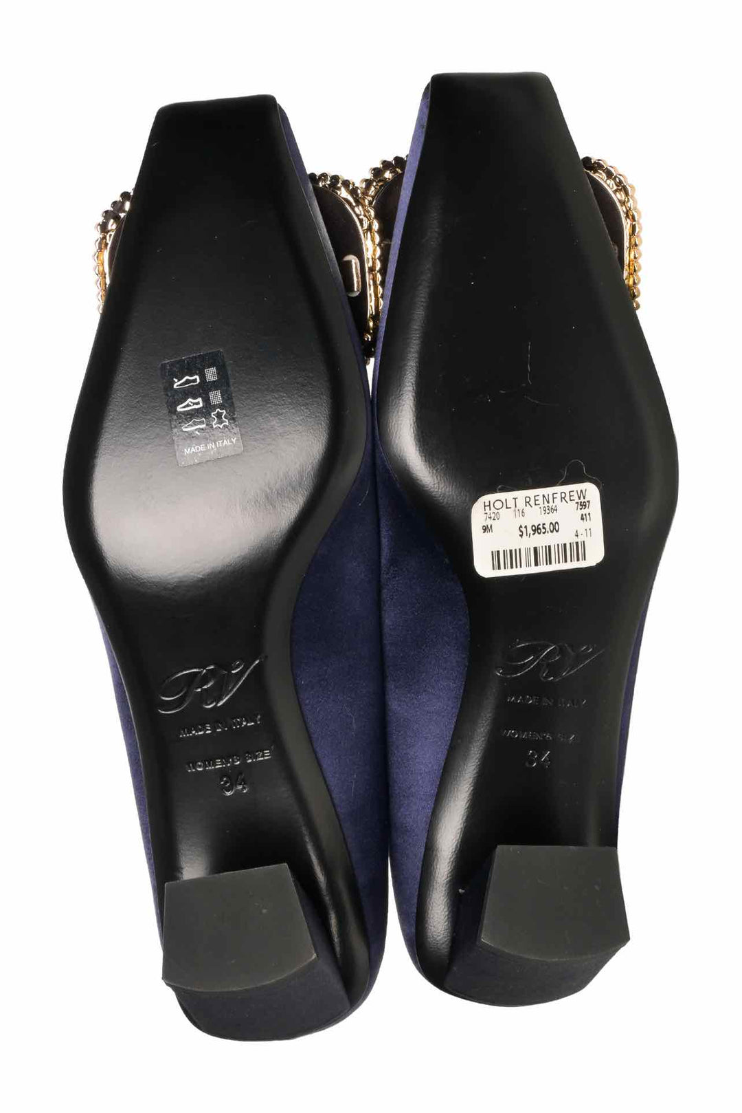 Roger Vivier Size 34 Belle Vivier Pilgrim Pumps