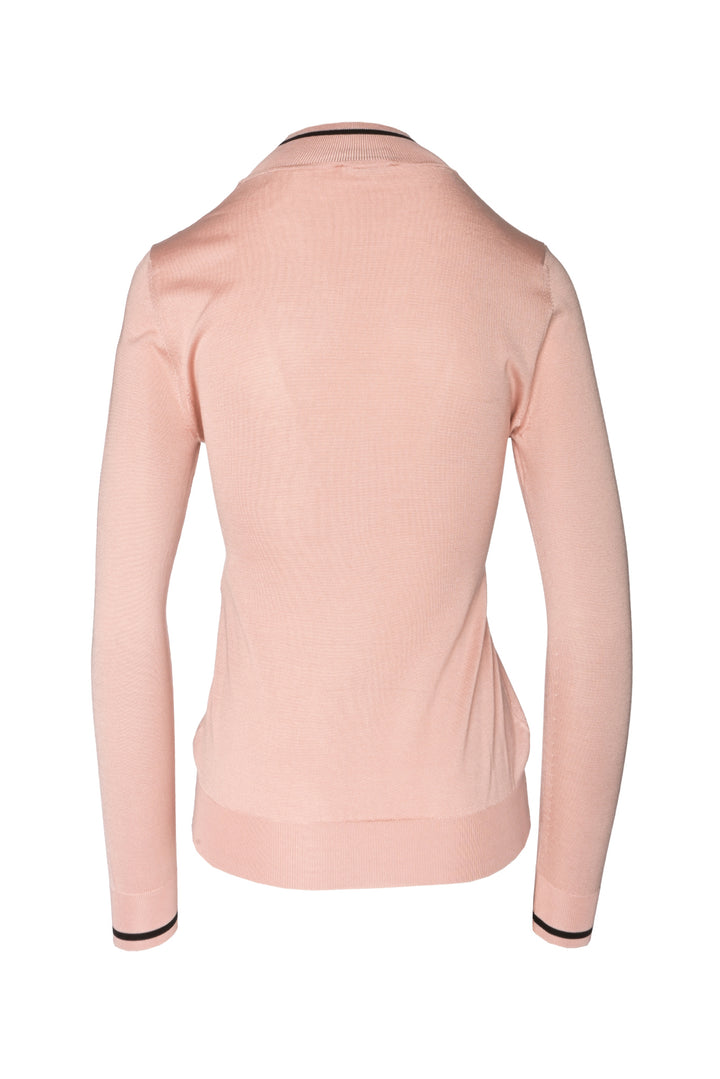 Fendi Size 2 2020 Logo Silk Knit Mock Neck Pullover Sweater