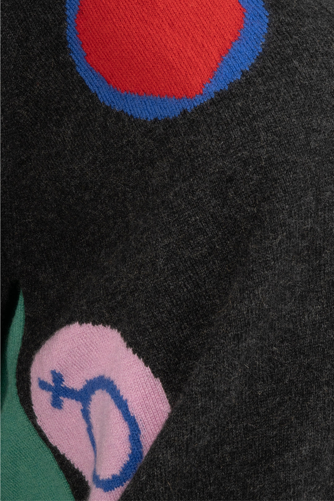 Queene and Belle Size S Icon Print Cashmere Cardigan