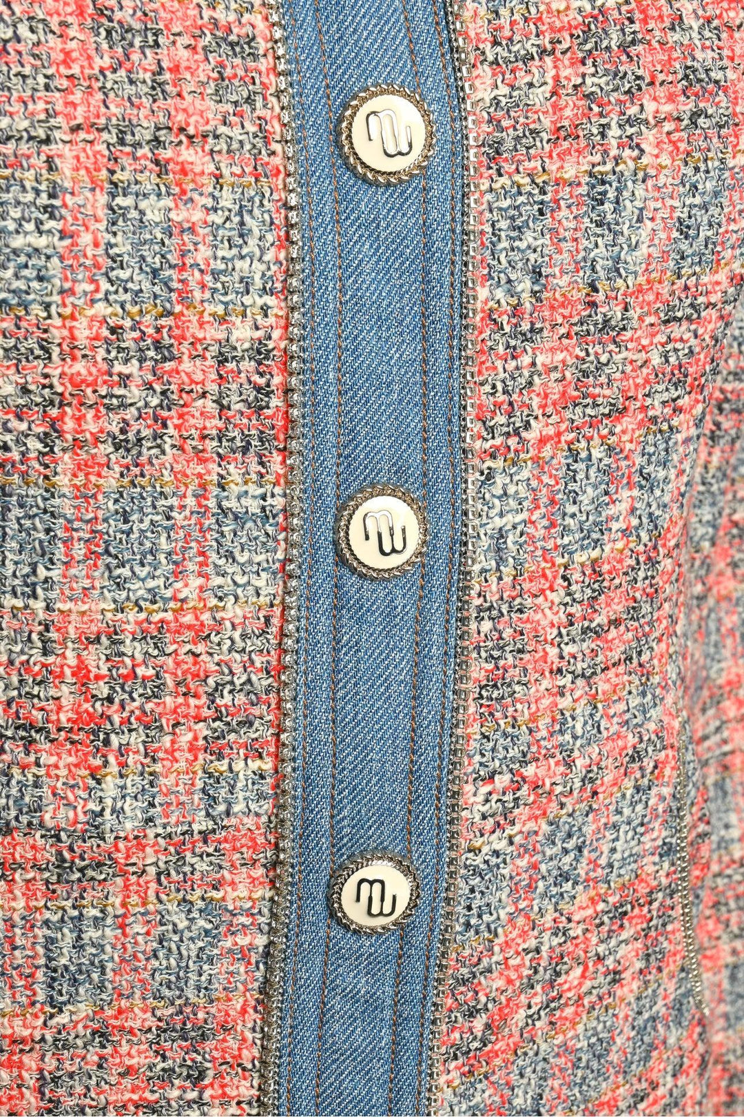 maje Size 36 Renise Tweed Check Dress