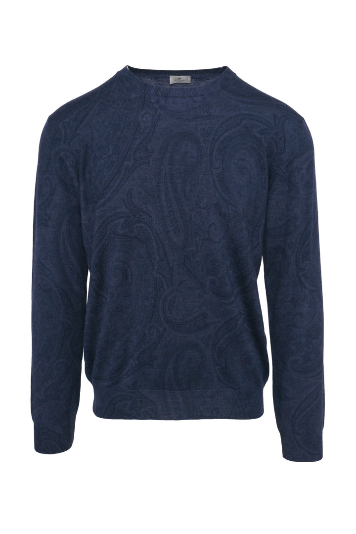 Etro Size L Men's Paisley Wool Sweater