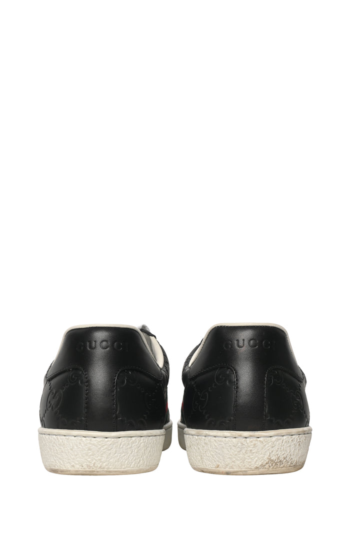 Gucci Size 8 Monogram Ace Web Sneaker