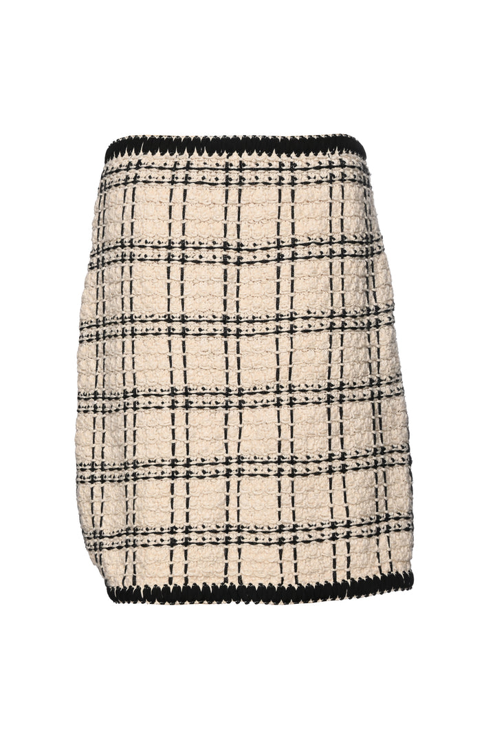 Tory Burch Size L Tweed Mini Skirt