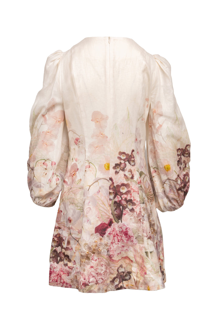 Zimmermann Size 2  Dancer Hummingbird Long Sleeve Mini Dress