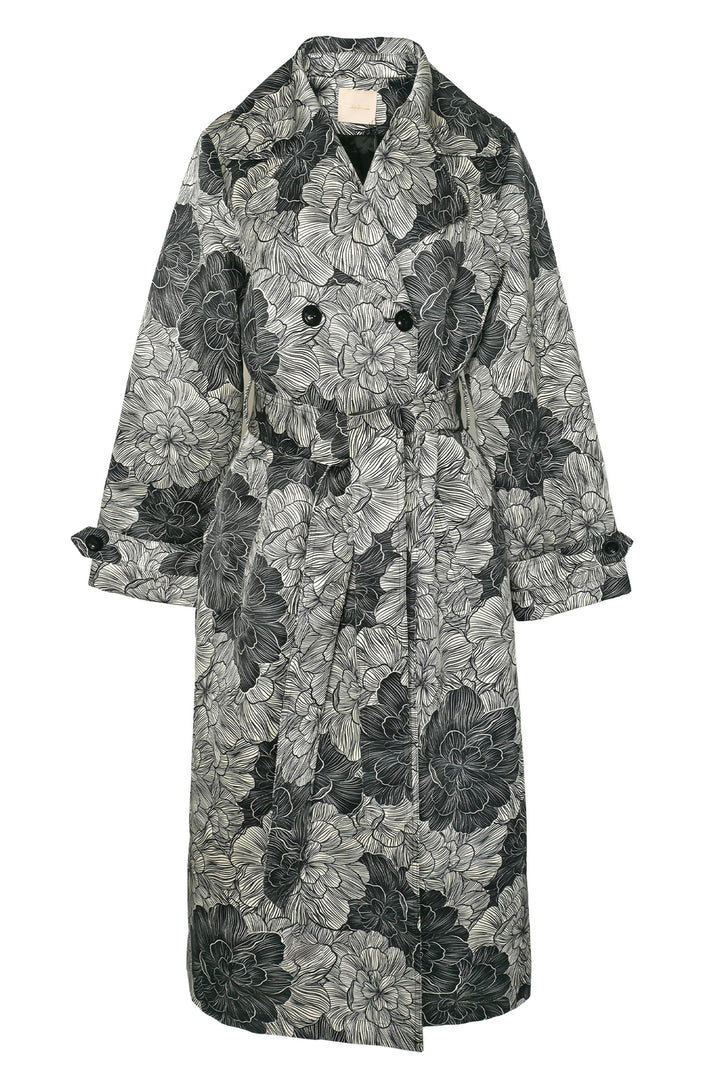 Vilshenko Size M Harper Satin Trench Coat