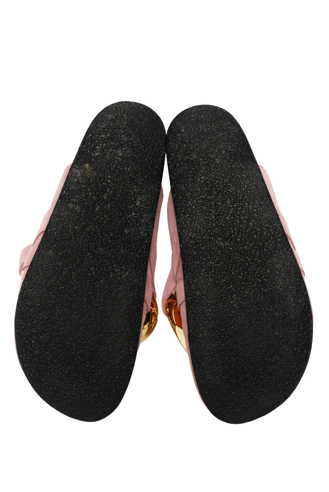 JW Anderson Size 36 Chunky Chain Suede Slide Mules