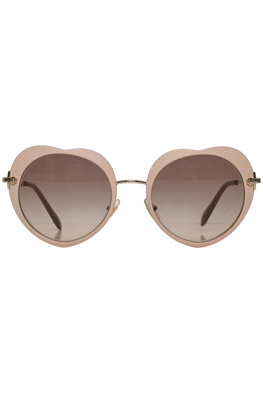 Miu Miu Heart Frame Sunglasses