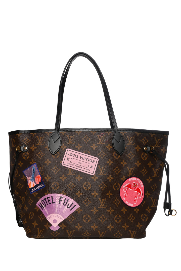 Louis Vuitton 2017 Monogram My LV World Tour Neverfull MM Tote