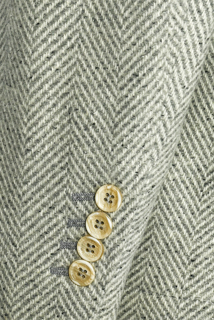 Brunello Cucinelli Size M Men's Herringbone Wool, Silk & Cashmere-Blend Blazer