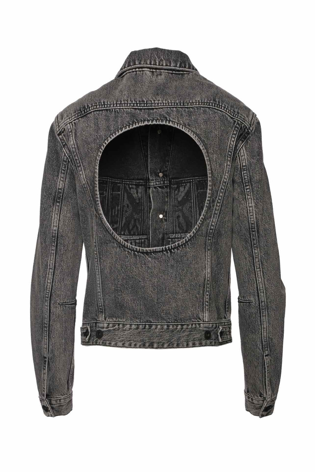 Off White Size 38 Cut Out Denim Jacket