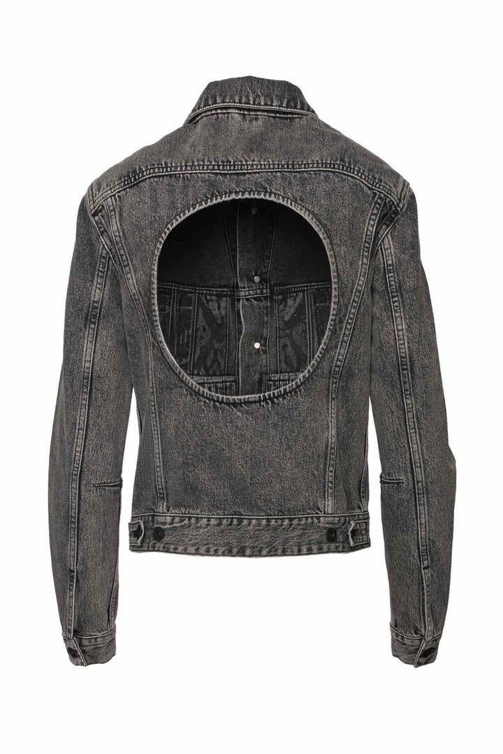 Off White Size 38 Cut Out Denim Jacket