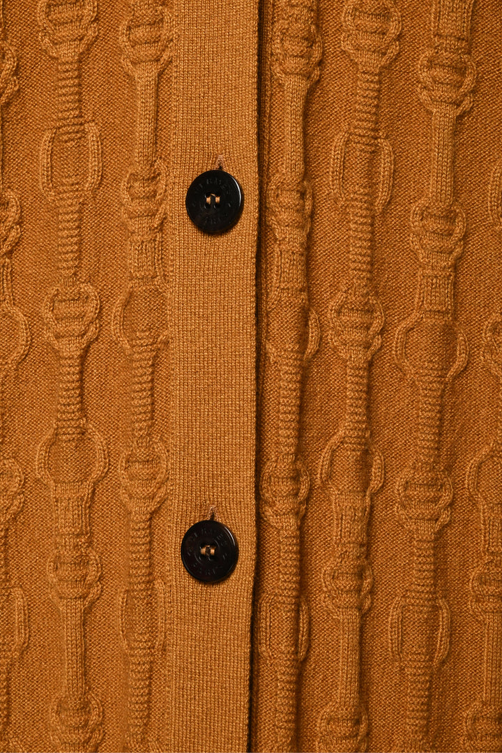 Hermes Size 36 Cashmere Knit Long Cardigan
