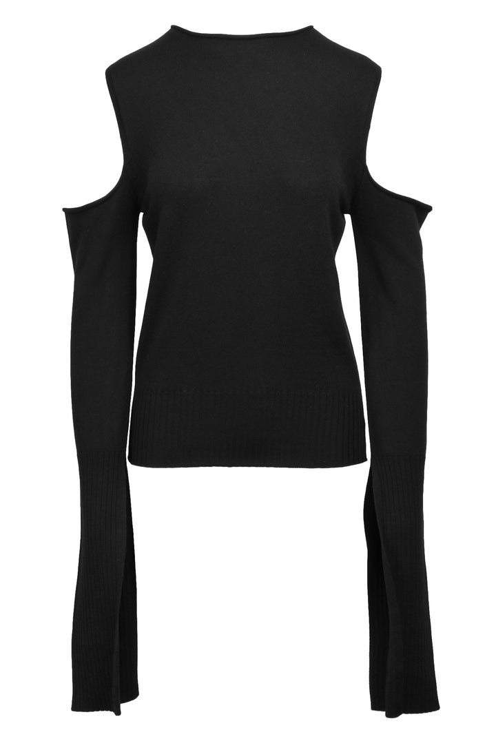 Rick Owens Luxor F/W 23 Size S Open Shoulder Wool Sweater