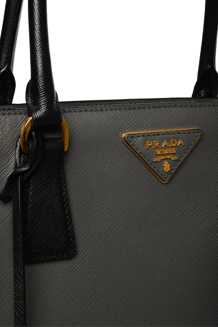 Prada Saffiano Lux Double Zip Tote