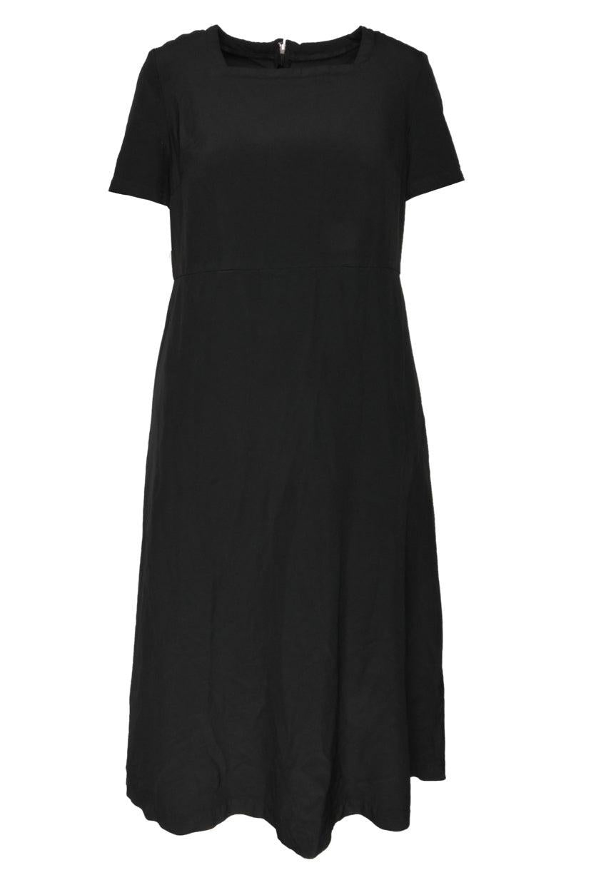 Comme Des Garcons Size S Black Label Short Sleeve Midi Dress