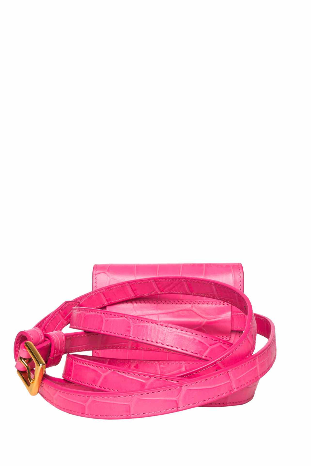 Jacquemus Croc Embossed Leather La Ceinture Bello Belt Bag