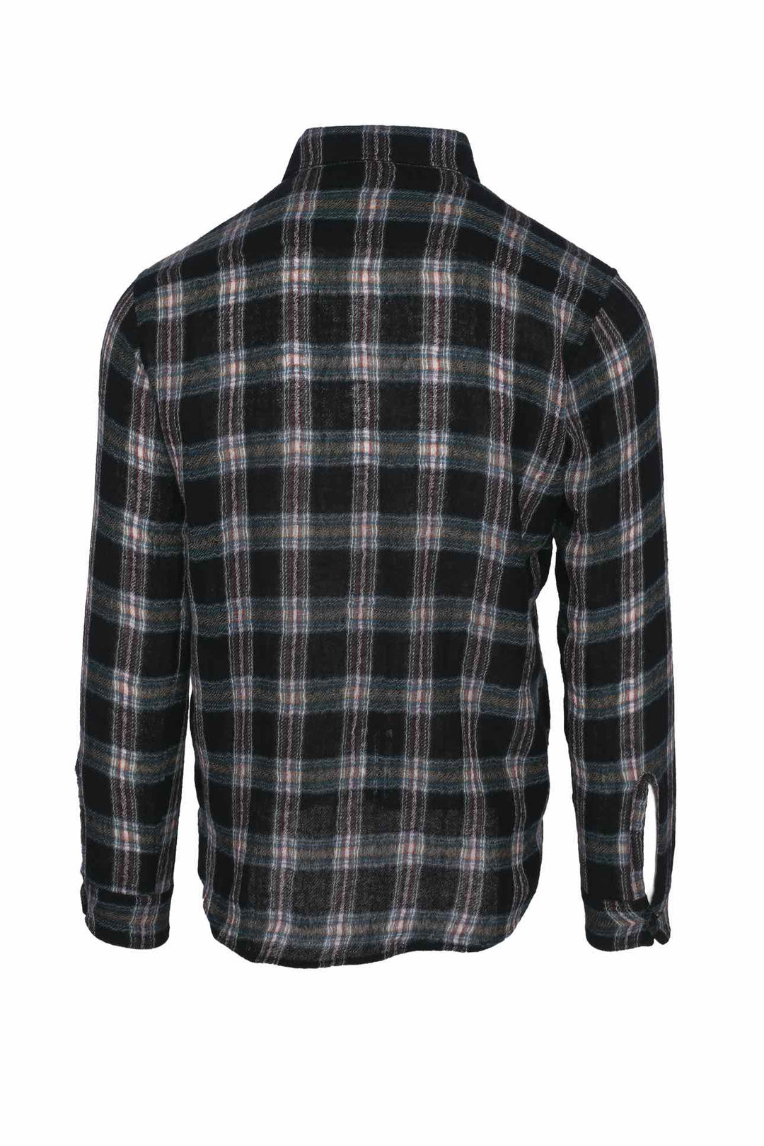 Saint Laurent Size XS Men's 2018 Wool Plaid Shirt Long Sleeve