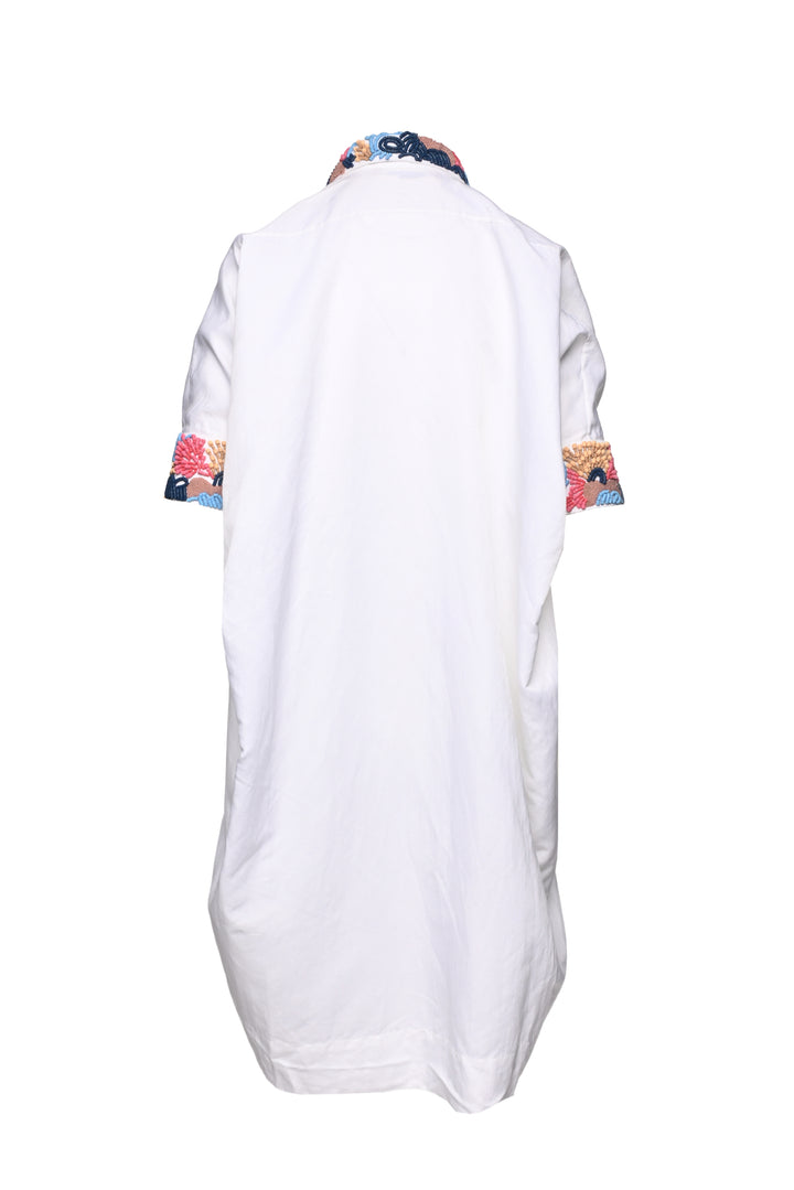 Eudon Choi Size 6 Bead Embellished Shirt Dress
