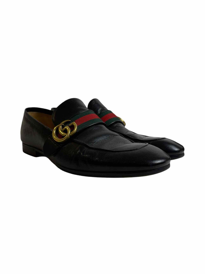 Gucci Logo Strap Loafers Size 10 Men's Shoes