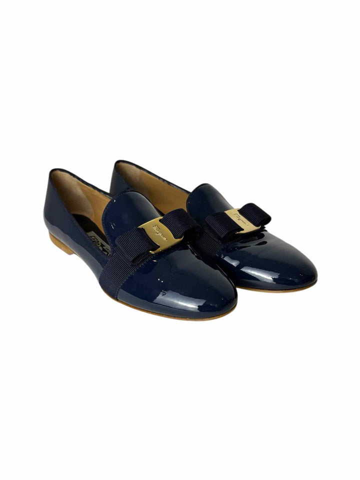 Ferragamo Patent  Size 6 Flats