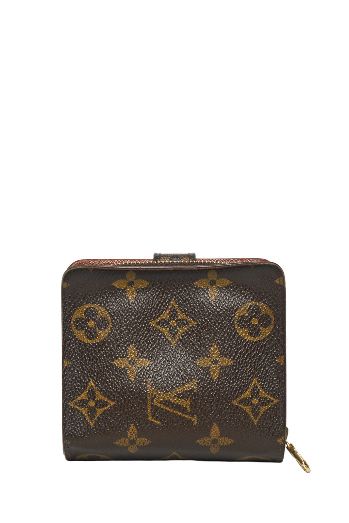 Louis Vuitton 2002 Monogram Coated Canvas Zippy Compact Wallet