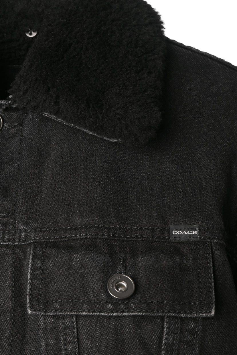 Coach Size XS Men's Sherpa Lined Denim Jacket
