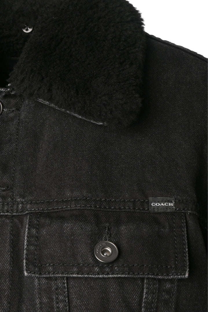 Coach Size XS Men's Sherpa Lined Denim Jacket