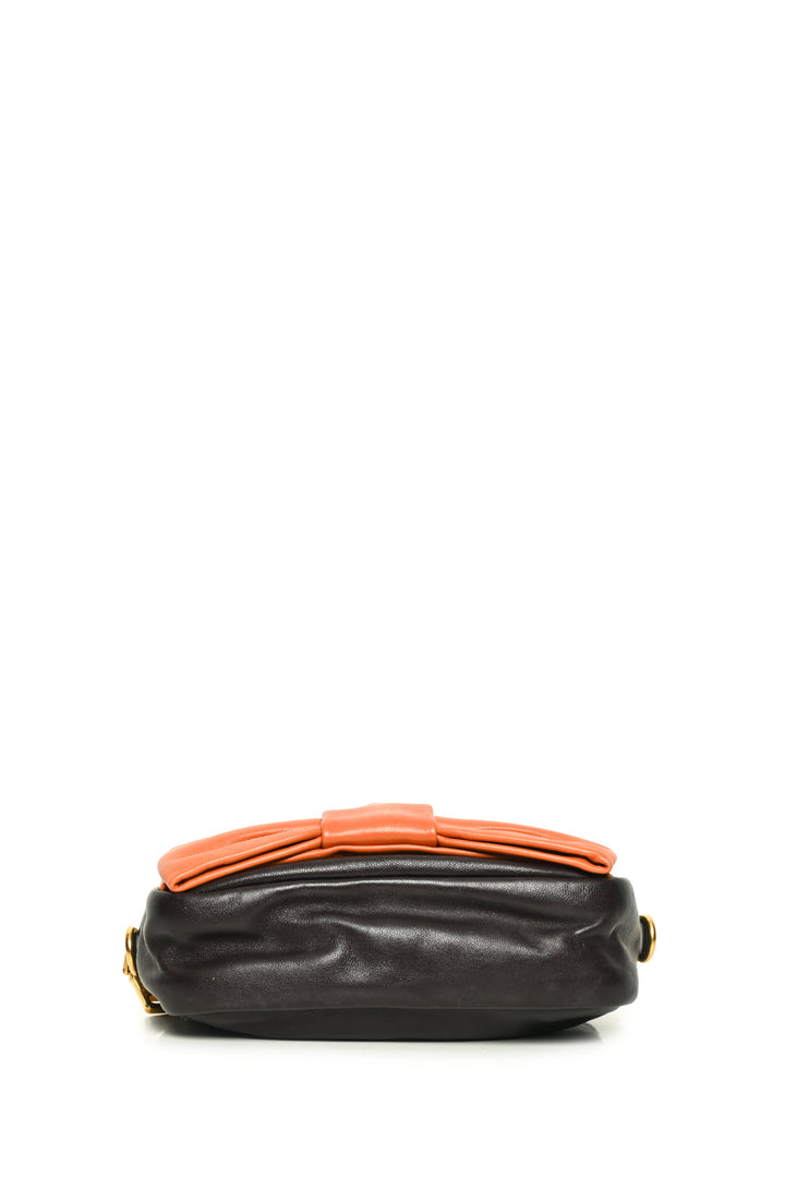 Prada Mixed Metal Fiocco Ribbon Camera Bag