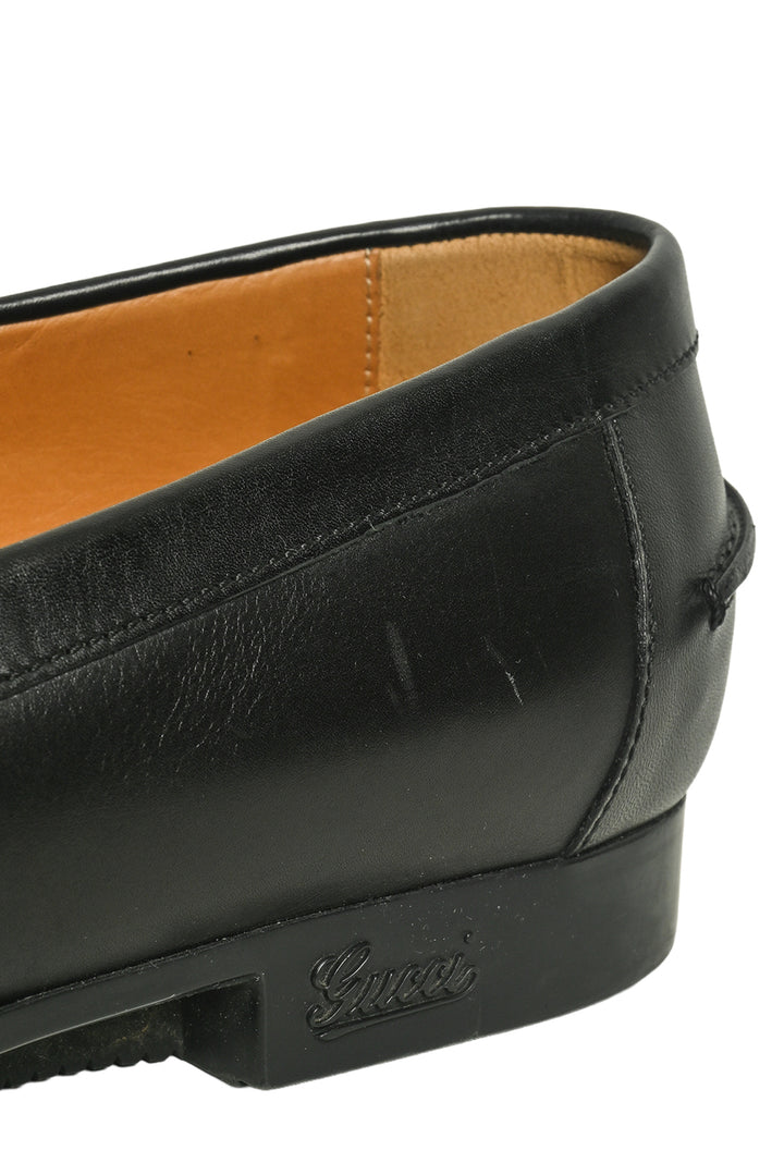 Mens Shoe Size 6.5 Gucci Men's Web Trim Leather Loafers