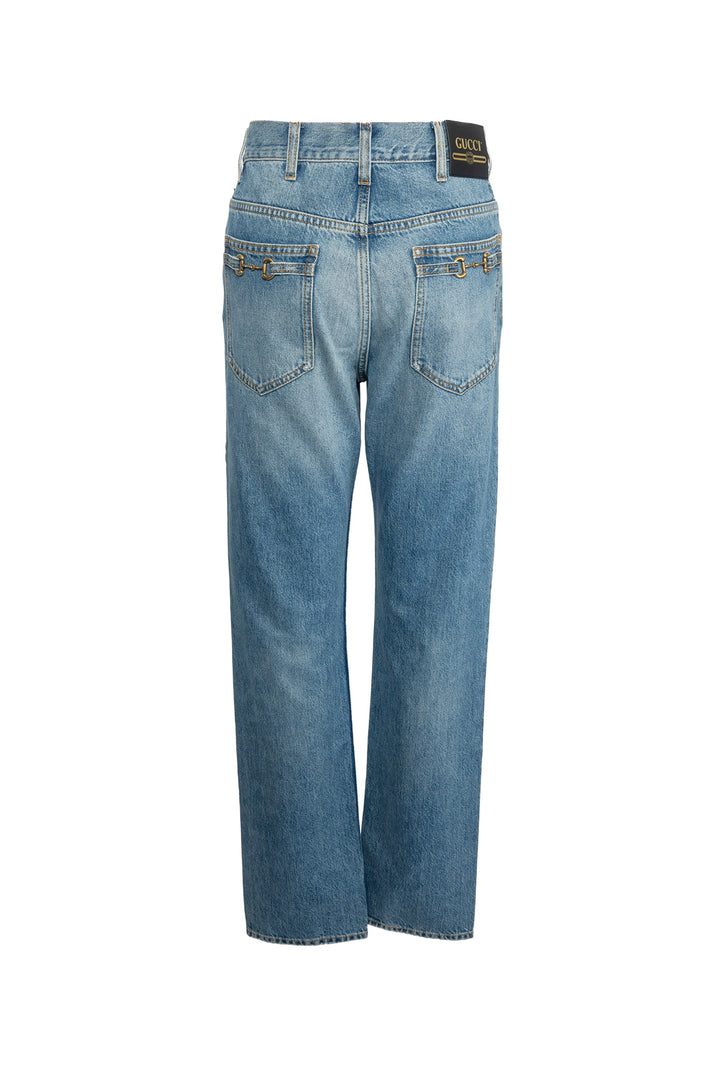 Gucci Size 29 Men's Horsebit Back Pocket Jeans