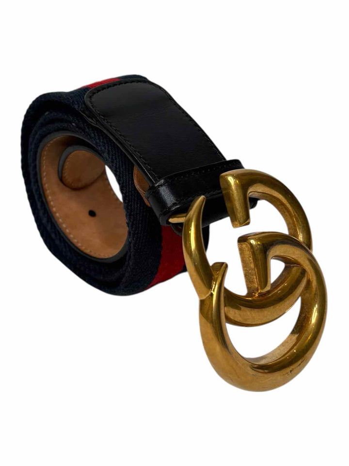 Gucci GG Buckle Web Size 34 Belt