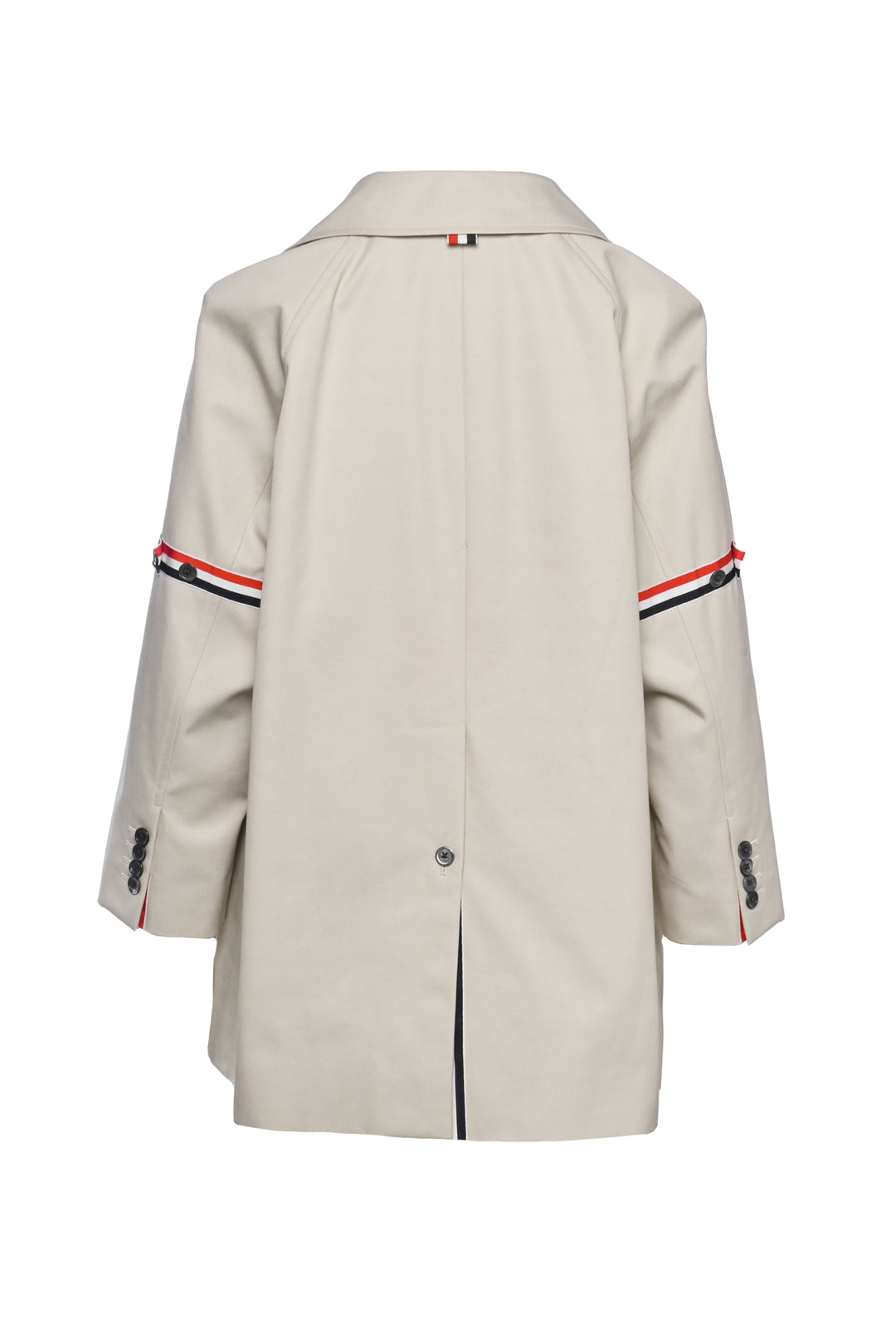 Thom Browne Size 38 Cotton Twill Car Coat