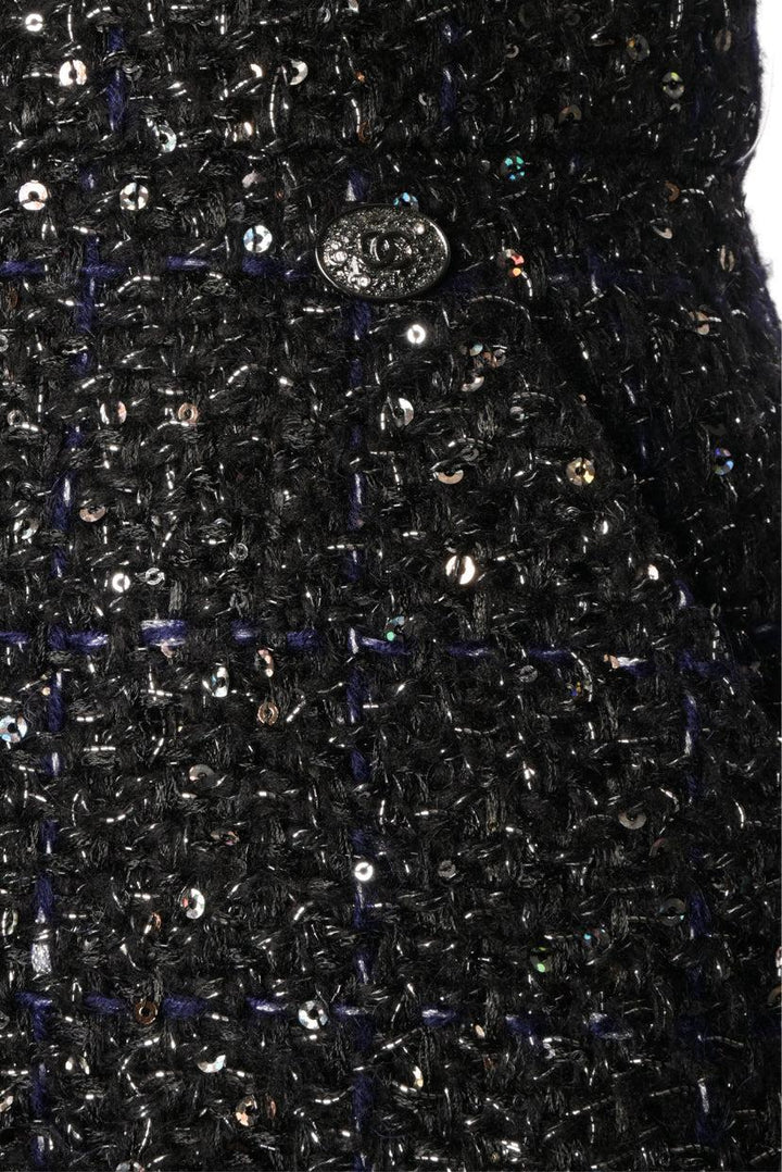 Chanel Size 36 Tweed Sequin Embellished Maxi Skirt