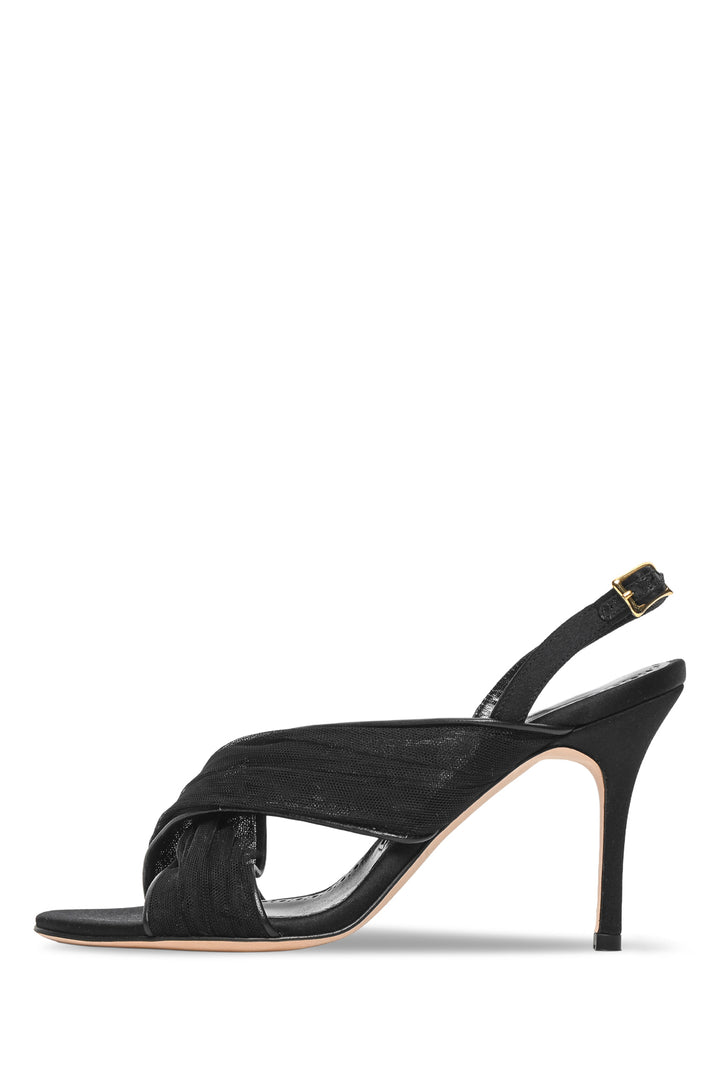 Manolo Blahnik Size 37 Drapia Tulle Sandals