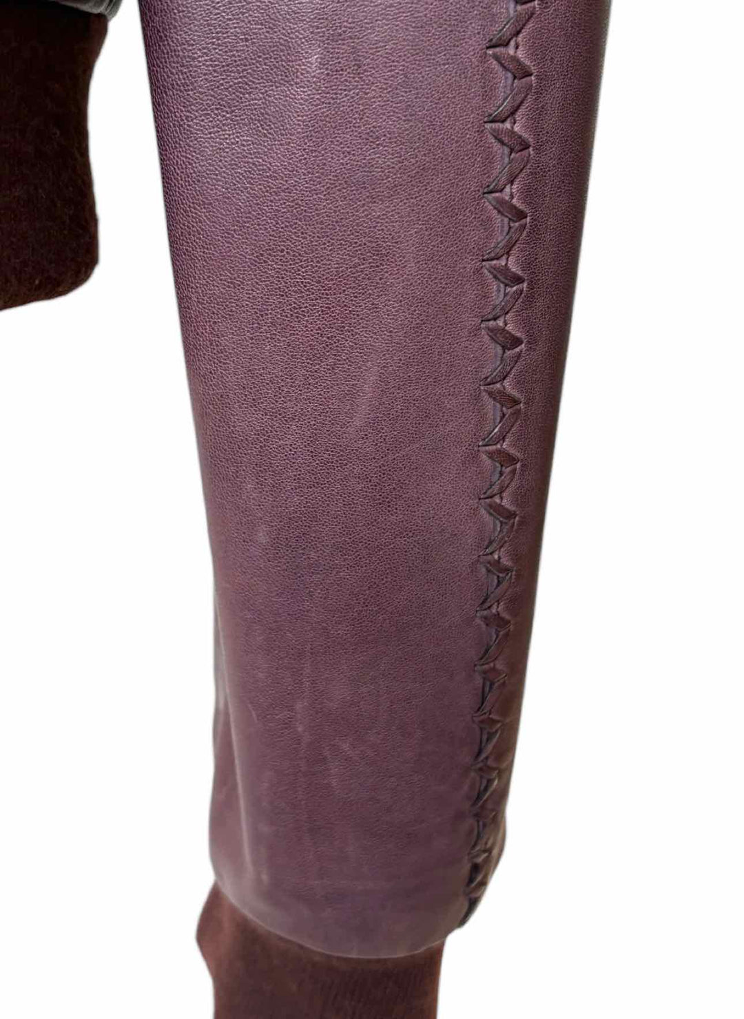 Marc Cain Size M Zip-up Leather Jacket