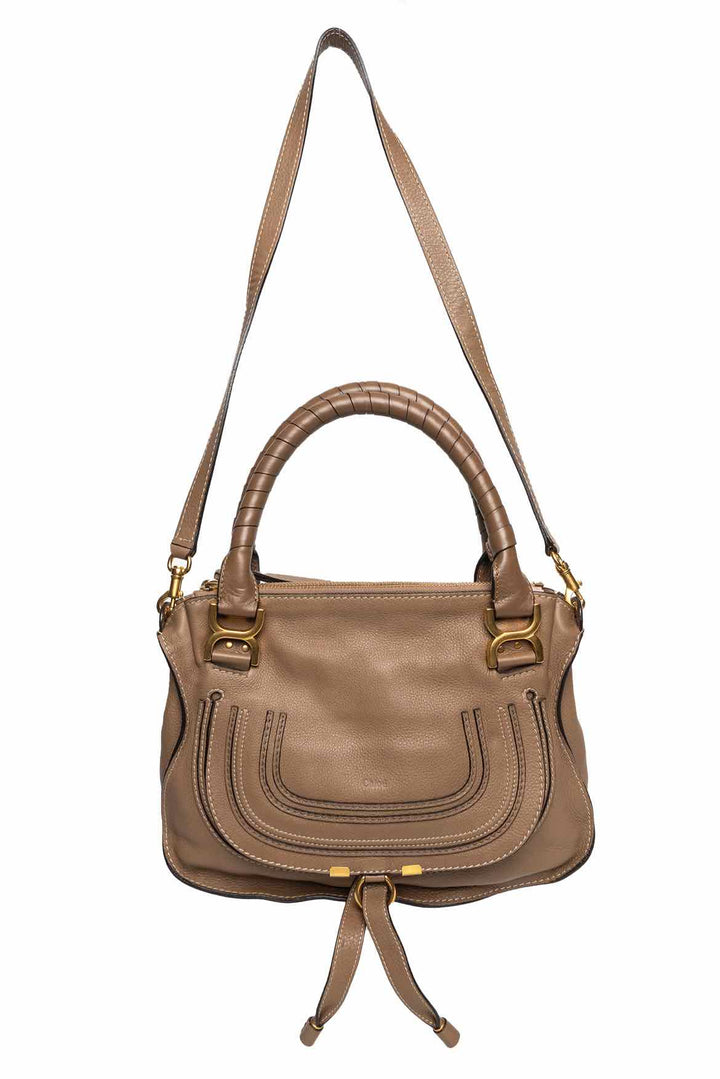 Chloe Calfskin Medium Marcie Top Handle Shoulder Bag