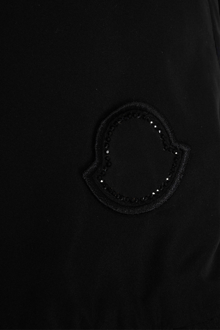 Moncler Size 40 Nylon Peplum Mini Skirt