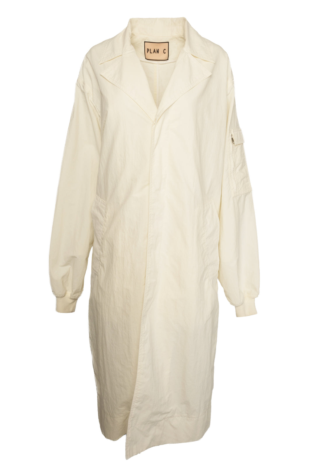 Plan C Size 40 Bomber Trench Coat