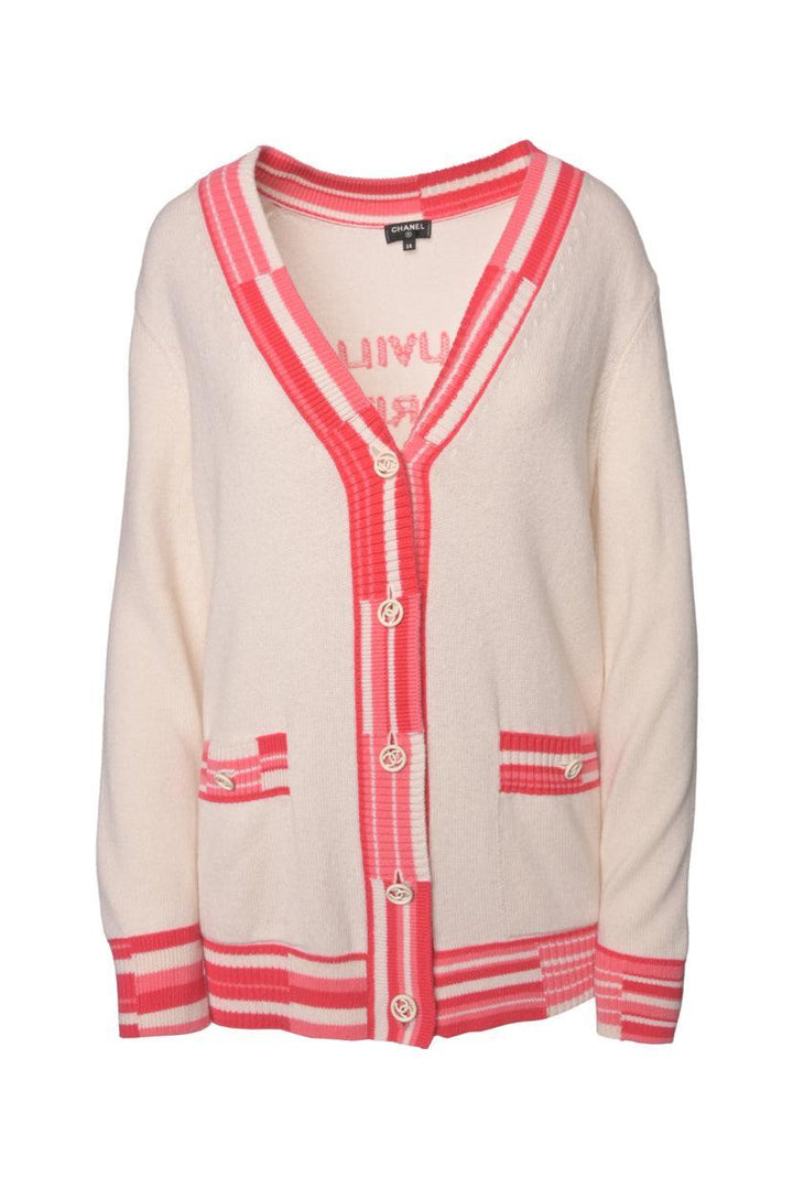 Chanel Size 38 Deauville Biarritz Venise Cashmere Cardigan