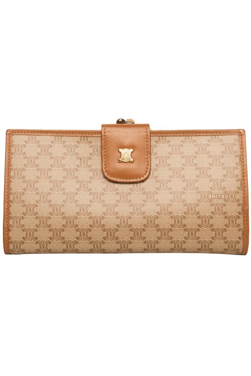 Celine Vintage Triomphe Canvas Wallet