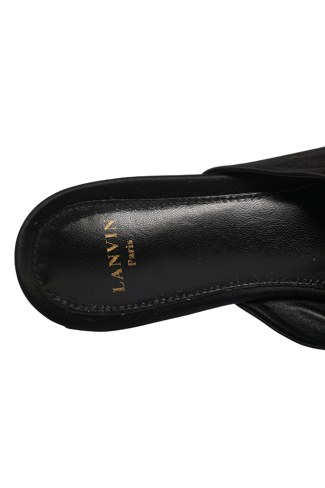 Lanvin Size 40 Satin Mules